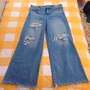 American Eagle retro wide leg jeans, size 12 xlong